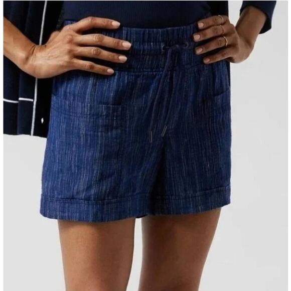 Athleta Pants - Athleta Cabo Linen Textured Shorts Size 12